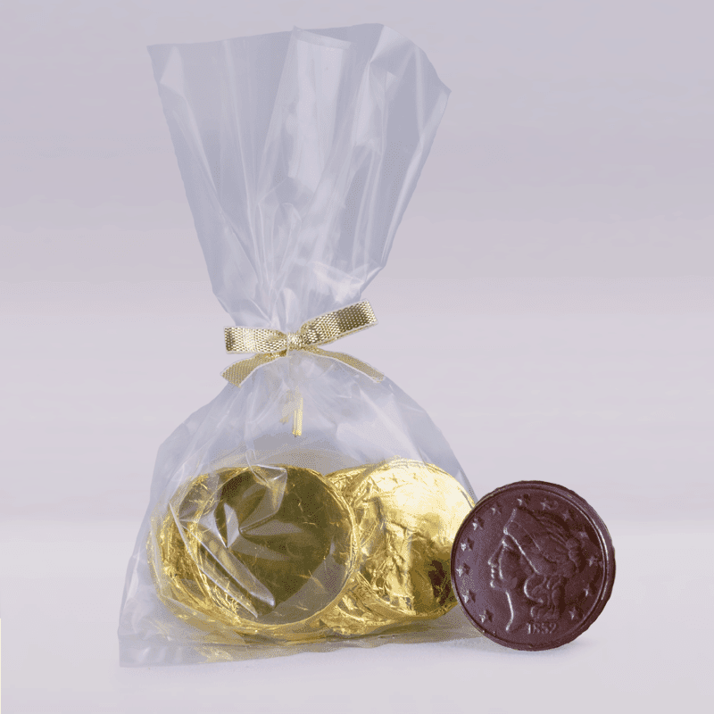 Gold Coin Bag | Amanda's Own Confections: Allergy Friendly Chocolates ...